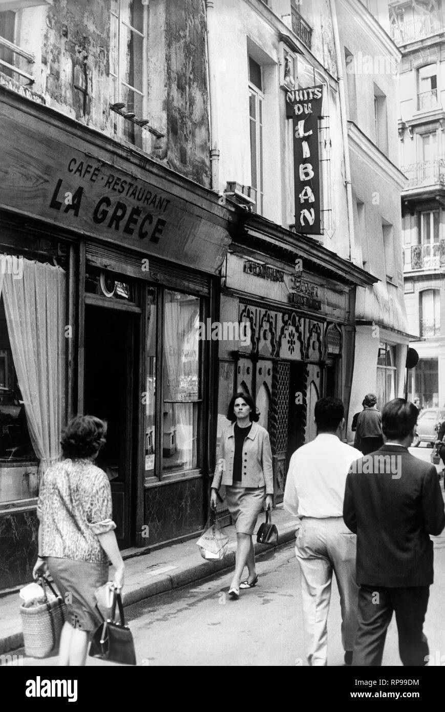Restaurants, Paris, Frankreich 1960-70 Stockfoto