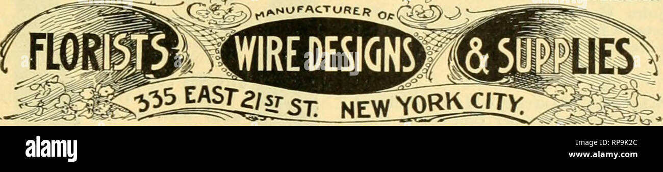 . Die amerikanische Florist: Eine wöchentliche Zeitschrift für den Handel. Blumenkultur ; Floristen. LEHMAN BROS., Hersteller. 10 Bond Street, NEW YORK. Bf; AKK NACHAHMUNG; J. W. ERRINGER. Allgemeine Western Sales Agent, 45 E.Kongress St., Chicago. 1866 ESTABUSHED EMILSTEFFEMSv 5 UCC™ N. STEFFENS. """ STEFFENSBROS.. f  LORiST Plain, Veilchen, Rose VI ÖL VON DER John J. Grooke gehen. 155 Avenue D, NEW YORK. 149 Fulton St., UHICAGO. Kabelgebundene Zahnstocher 10.000%. Vi 60,000,16.25. Von W. J. COWEE hergestellt. BERLIN. N.Y. Probe kostenlos. Für Verkauf durch dealera. KORAL BUCHSTABEN für Verkauf durch alle Großhandel Häuser. Kora Stockfoto