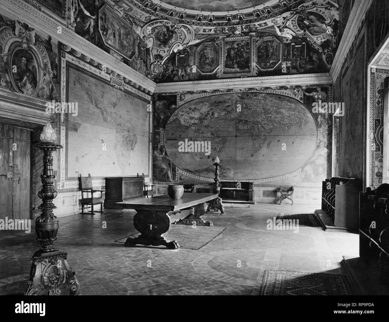 Die Villa Farnese, Caprarola, Latium, Italien 1930 Stockfoto Die Villa Farnese, Caprarola, Latium, Italien 1930 Stockfoto