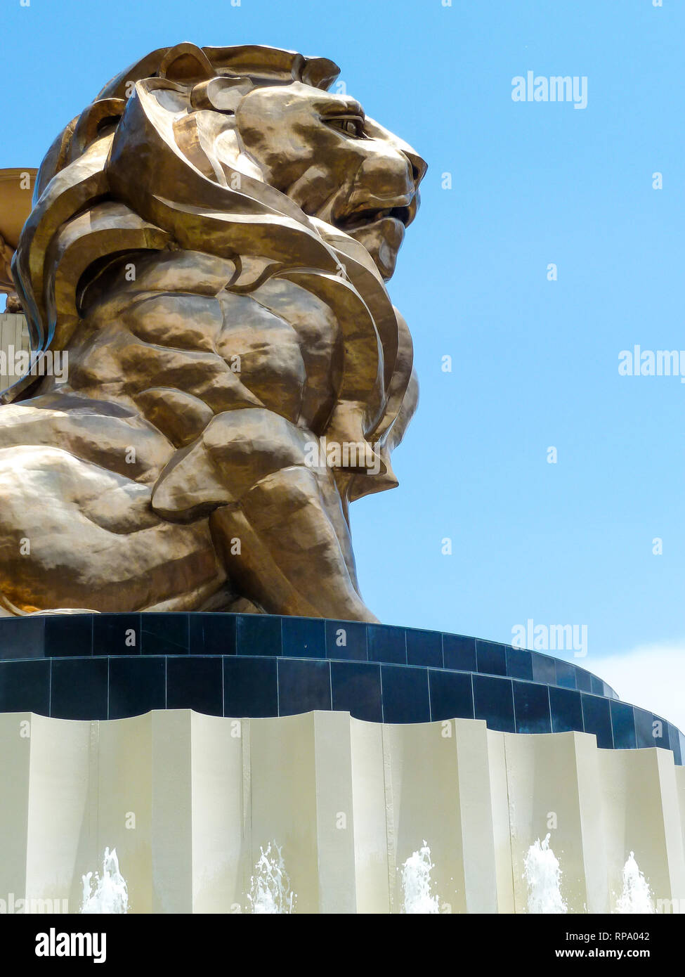 MGM Löwen, Las Vegas, Nevada, USA, Stockfoto