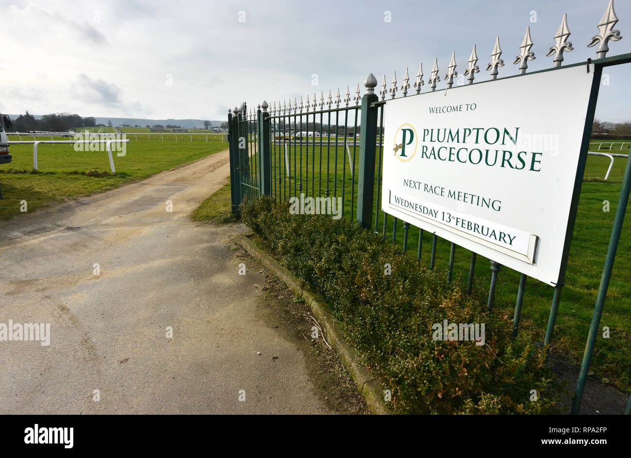 Plumpton Racecourse, East Sussex, Großbritannien Stockfoto