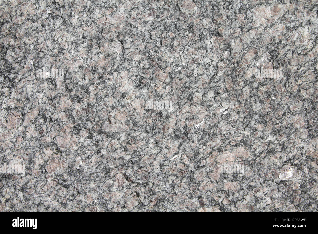 Granit Stein in Norwegen. Festen Stein Hintergrund. Stockfoto