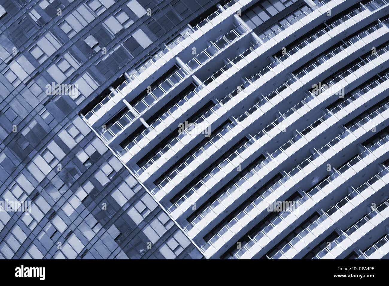 Moderne Architektur Hintergrund - Bürogebäude abstrakte Sicht in Melbourne, Australien Stockfoto