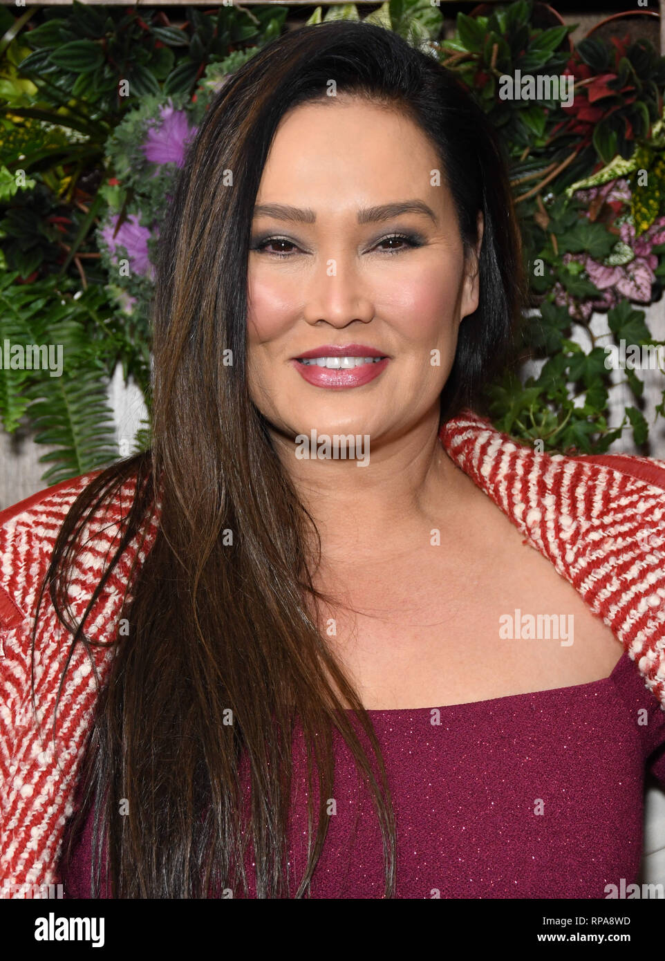 Los Angeles, CA, USA. 20 Feb, 2019. 20. Februar 2019 - Los Angeles, Kalifornien - Tia Carrere. Global Green 2019 Pre-Oscar Gala statt, die an den vier Jahreszeiten in Beverly Hills. Photo Credit: Birdie Thompson/AdMedia Credit: Birdie Thompson/AdMedia/ZUMA Draht/Alamy leben Nachrichten Stockfoto