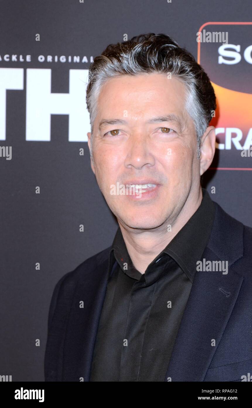 Los Angeles, CA, USA. 20 Feb, 2019. Russell Wong in der Ankunftshalle für Sony knackt den Eid Saison 2 Screening von Lexus, Paloma, Los Angeles, CA 20. Februar 2019 vorgestellt. Credit: Priscilla Grant/Everett Collection/Alamy leben Nachrichten Stockfoto