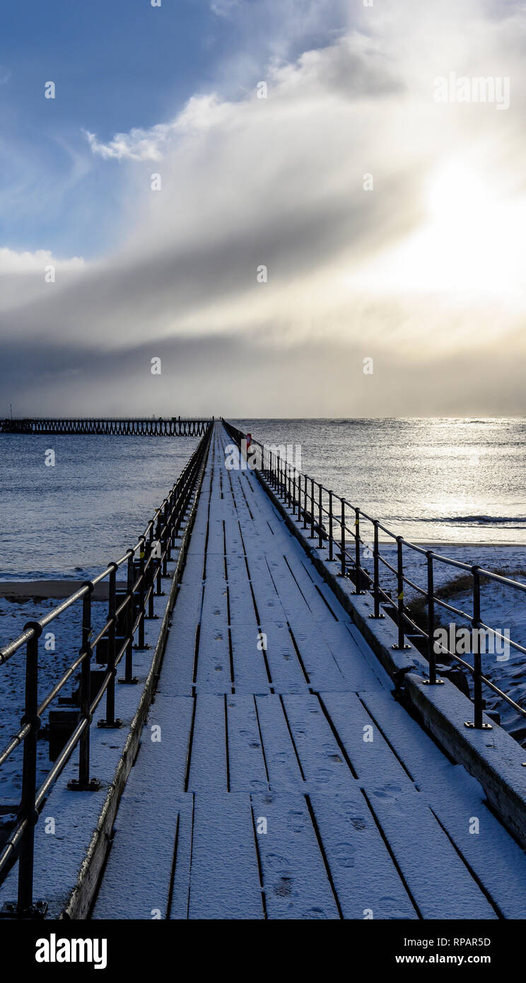 Blyth South Pier, Blyth, Northumberland, Großbritannien Stockfoto