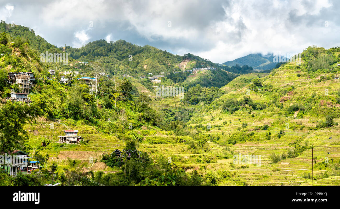 Banaue Rice Terraces - Northern Luzon, UNESCO-Welterbe in Philippinen. Stockfoto