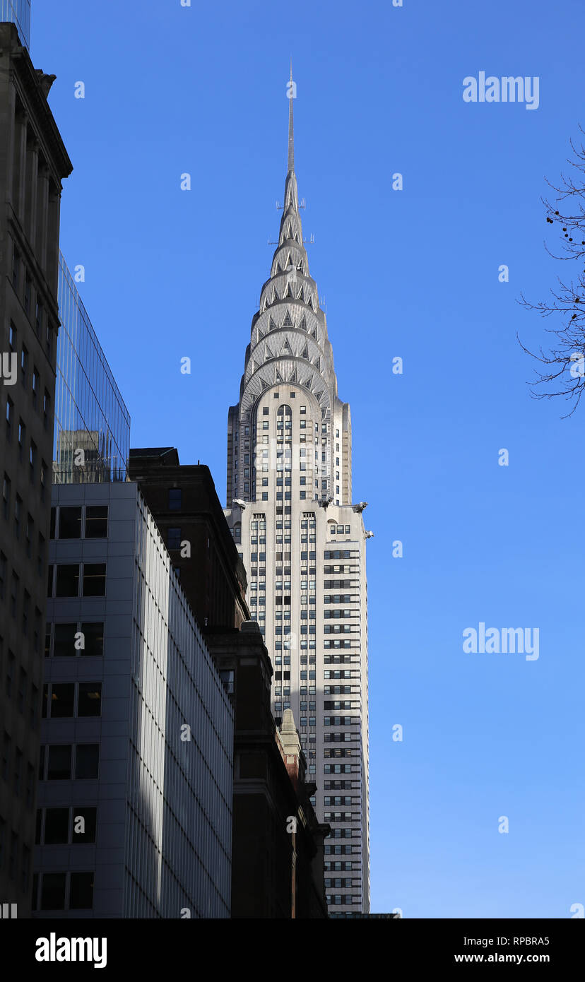 Usa. New York City. Chrysler Building. Art Déco. Midtown Manhattan. Architec, William Van Alen (1883-1954). Stockfoto