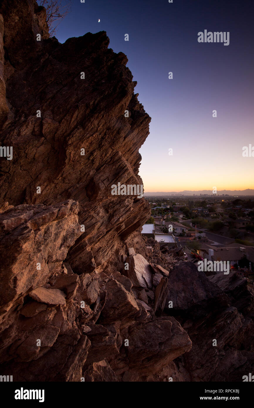 Phönix aus Piestewa Peak Stockfoto