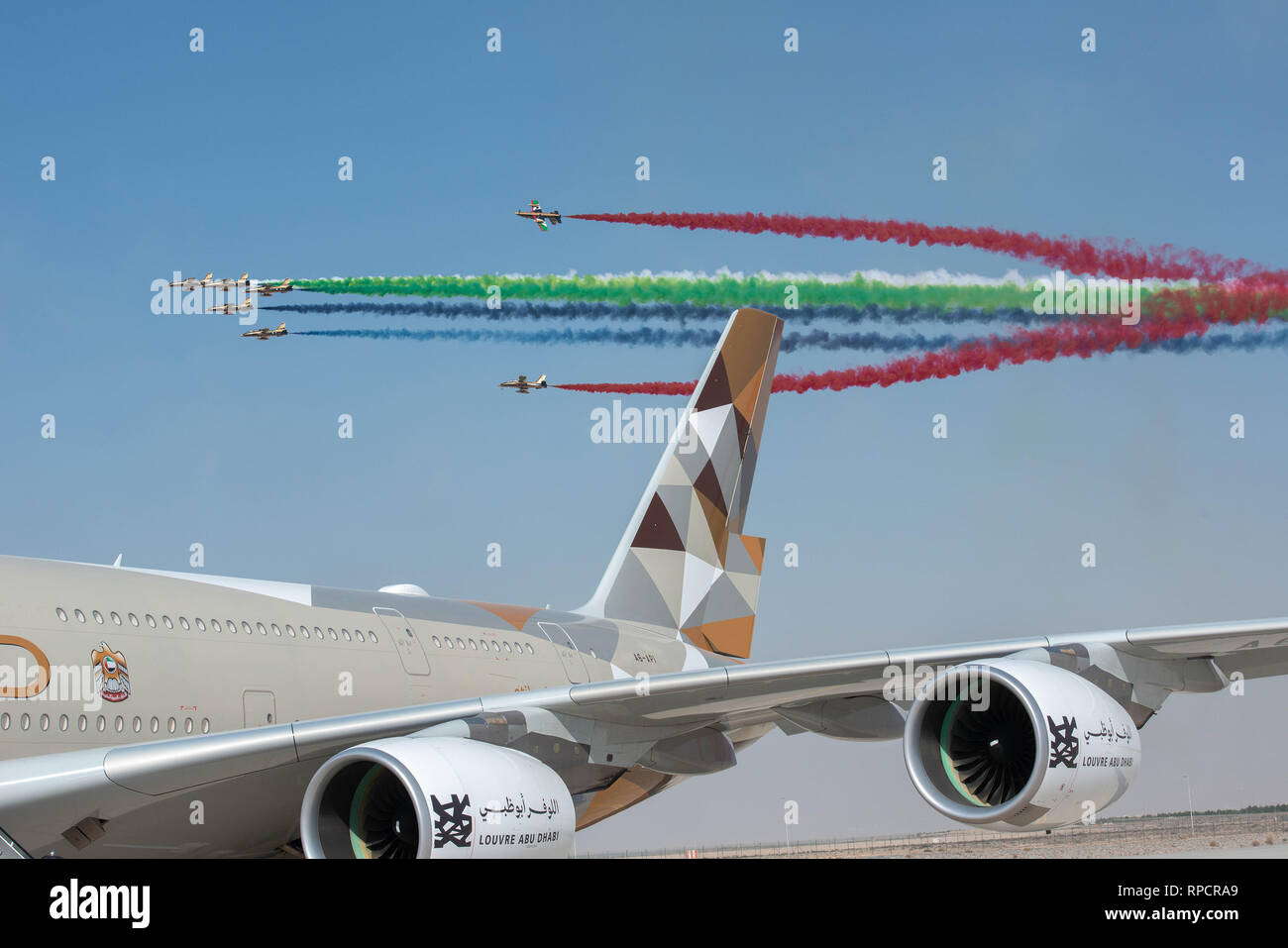 Italienische Luftwaffe Kunstflugstaffel Frecce Tricolri Stockfoto