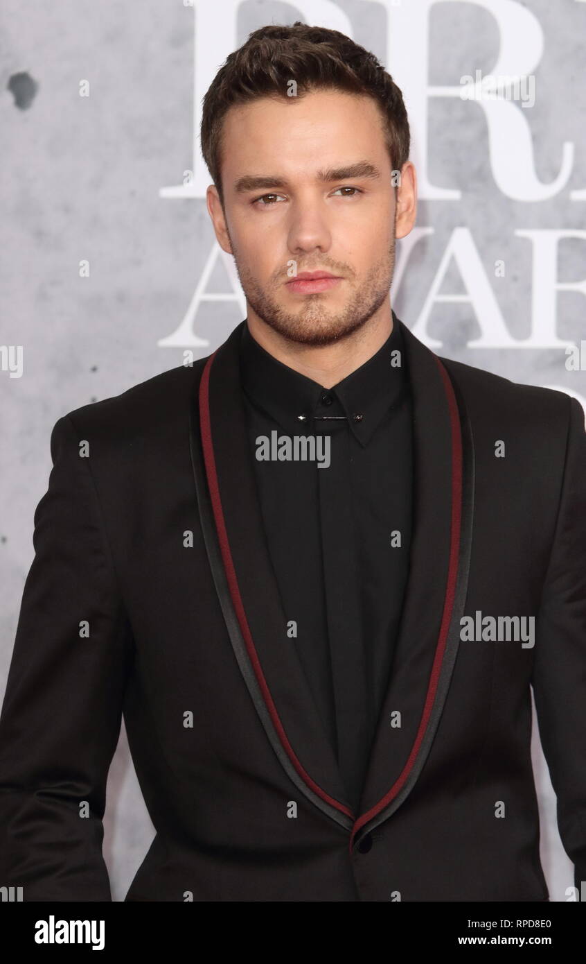 Liam Payne auf dem roten Teppich bei den BRIT Awards 2019 in der O2, Halbinsel Square in London gesehen. Stockfoto