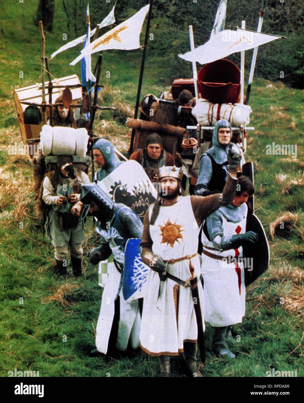 CHAPMAN, CLEESE, Monty Python und der Heilige Gral, 1975 Stockfoto