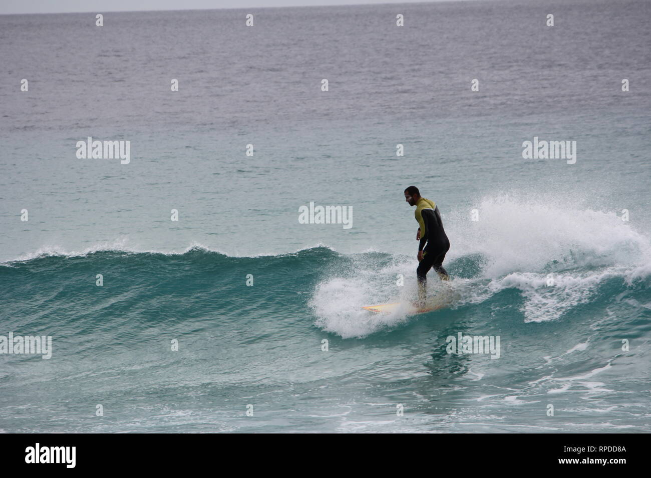Weihnachten Surfen Ereignis am Playa Jandia, Fuerteventura, Spanien Stockfoto