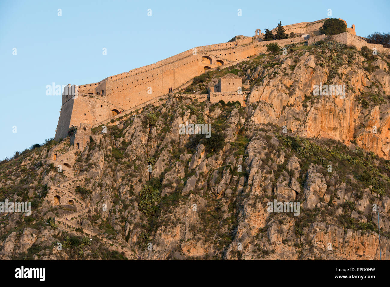 Burg Palamidi, Nafplio, Griechenland Stockfoto