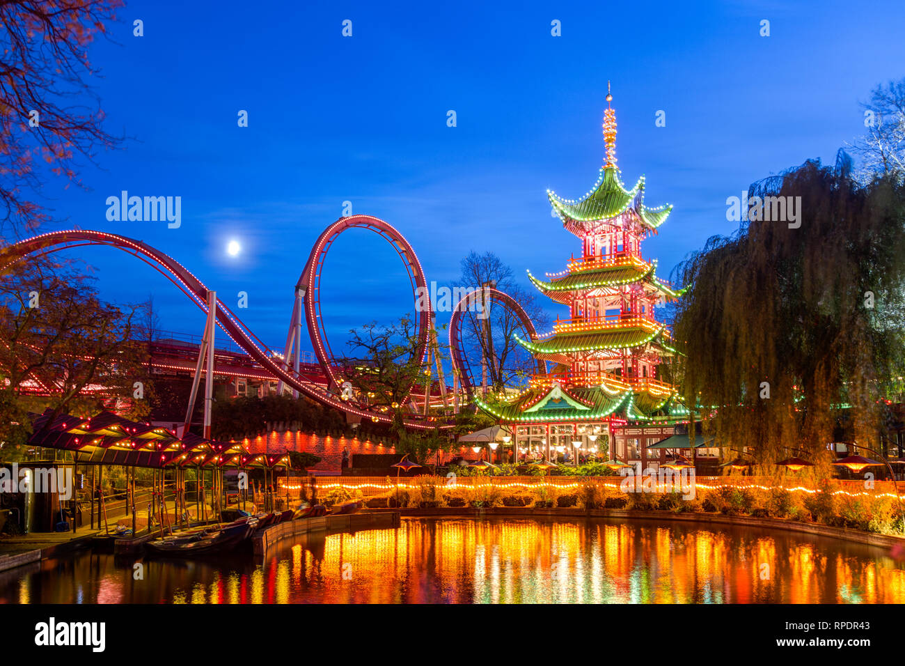 Tivoli Gardens in Kopenhagen, Dänemark Stockfoto