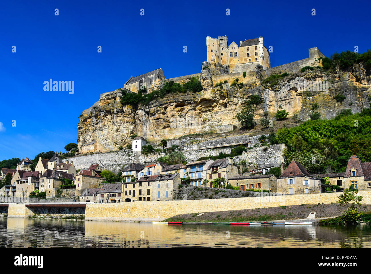 Château de Beynac, Beynac, Beynac-et-Cazenac, Dordogne, Dordogne, Frankreich Stockfoto