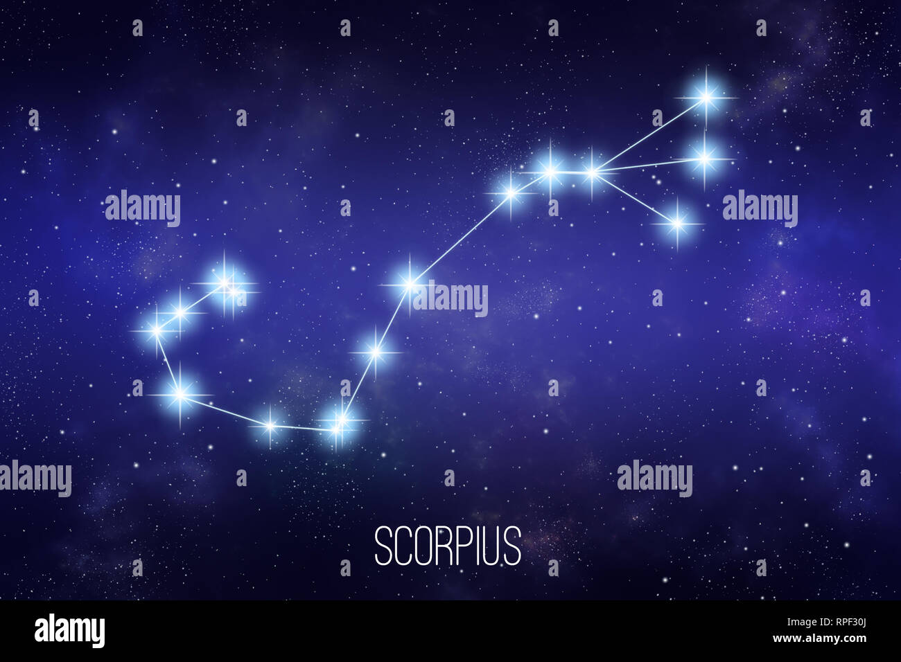 Stern Im Sternbild Skorpion 7 Buchstaben Scorpius constellation -Fotos und -Bildmaterial in hoher Auflösung – Alamy