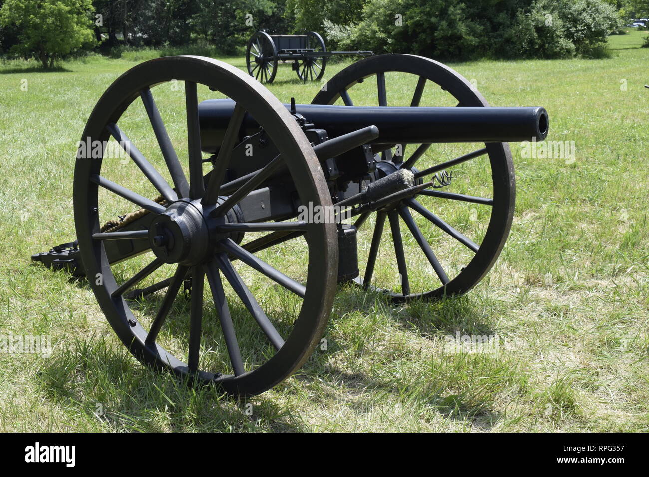 Bürgerkrieg Tage Kanone Stockfoto