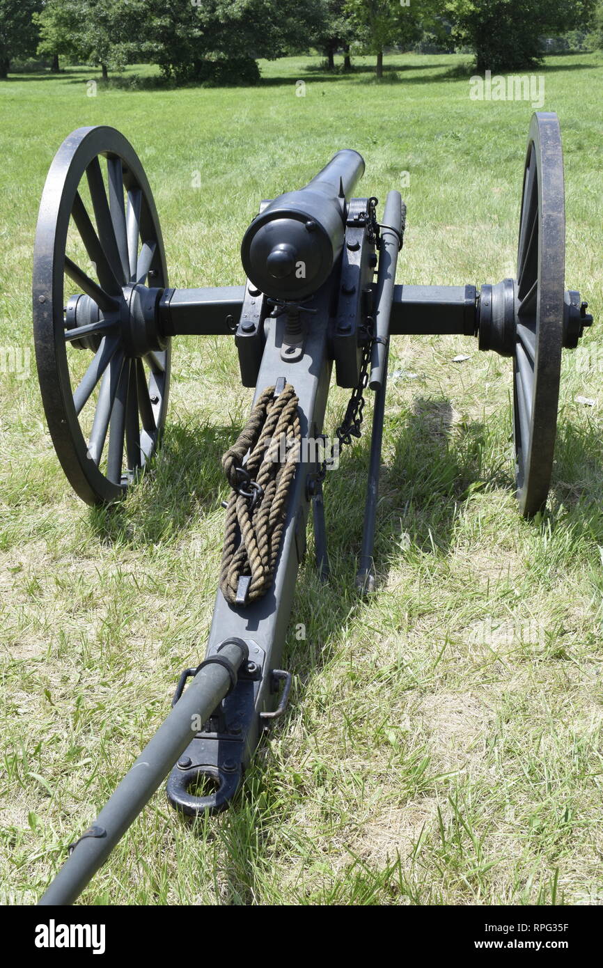 Bürgerkrieg Tage Kanone Stockfoto