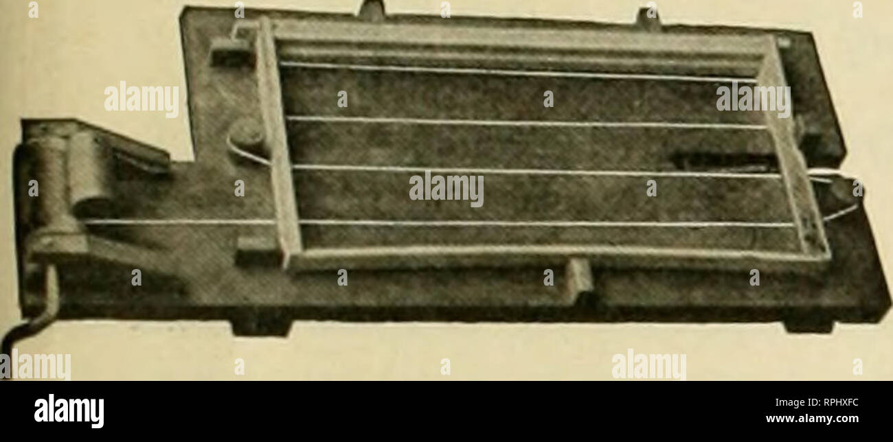 . American bee Journal. Biene Kultur; Bienen. 1917 AMERICAN BEE JOURNAL 291 Geflügel Geflügel Verbrauchsmaterial Verbrauchsmaterial aller Art, am besten automatische Korn Feeder, Brunnen, Tröge, chemische mash Trichter, Knochen Mühlen, Ausstellung und Versand coops, bein Bands, Shell, Grit, Knochen, Fleisch, Lebensmittel, und Rechtsmittel, die ALLES, WAS SIE WOLLEN. Auch Taube,; Kennel und Biene liefert. Runde frei. Eureka Supply House Box B-403, - Aurora, Illinois. Die patentierte WRIGHT FRAHE-VERKABELUNG GERÄT Die meisten Rapid im Einsatz. Spart Kosten der Maschine an einem Tag. Festere Drähte, ohne kinlts. nosore Hände. Preis. Ich 2,50, Postpaid in US A. G. W. Wright Compa Stockfoto