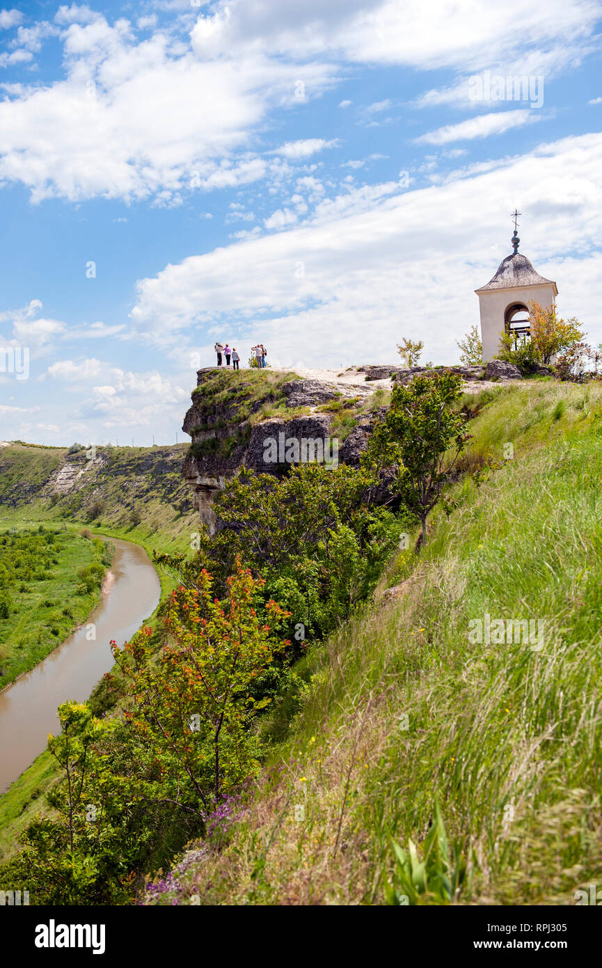 Blick auf die Landschaft von orhei Vechi, einem Open Air Museum in der Republik Moldau. Stockfoto