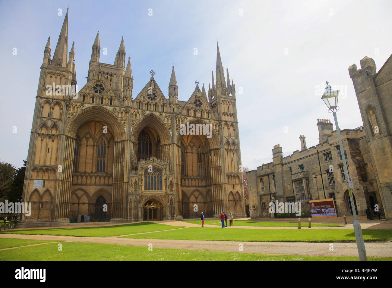 Peterborough Kathedrale, Peterborough, Cambridgeshire, England Stockfoto