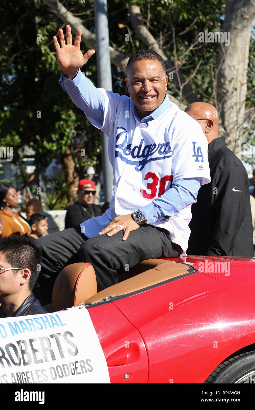 34Th jährliche Königreich Day Parade in Los Angeles, Kalifornien am Januar 21, 2019 in der Feier des Lebens von Dr. Martin Luther King, Jr. Mit: Dave Roberts Wo: Los Angeles, Kalifornien, Vereinigte Staaten, wenn: 21 Jan 2019 Credit: Sheri Determan/WENN.com Stockfoto