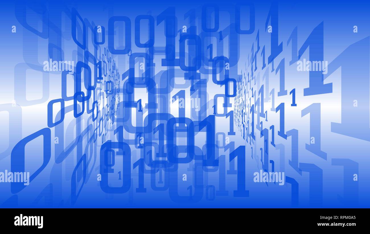 Computer Software Code, digitale Transformation in Cloud cyberspace Vektor Konzept Stock Vektor