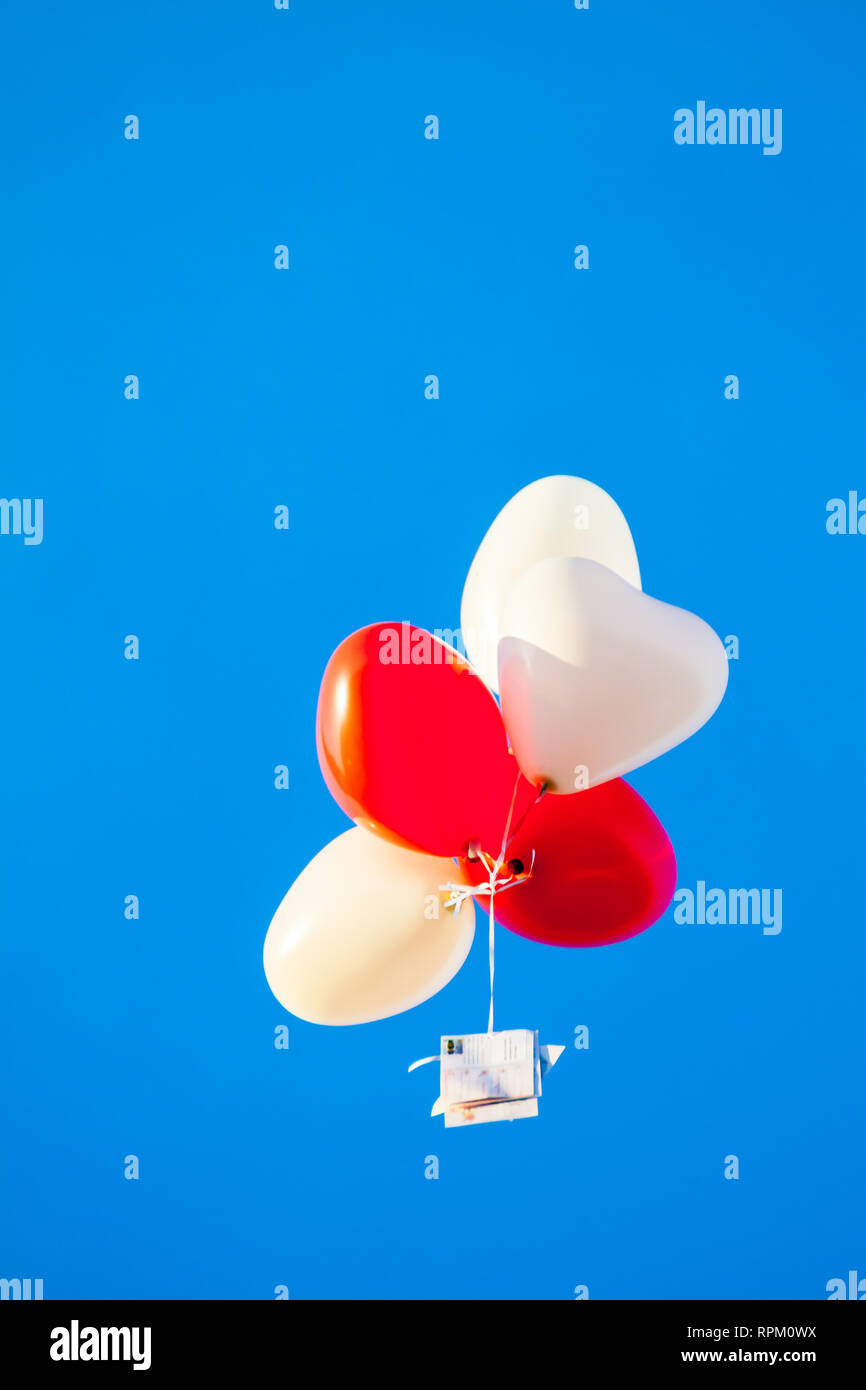 Hochzeit Ballons Stockfoto