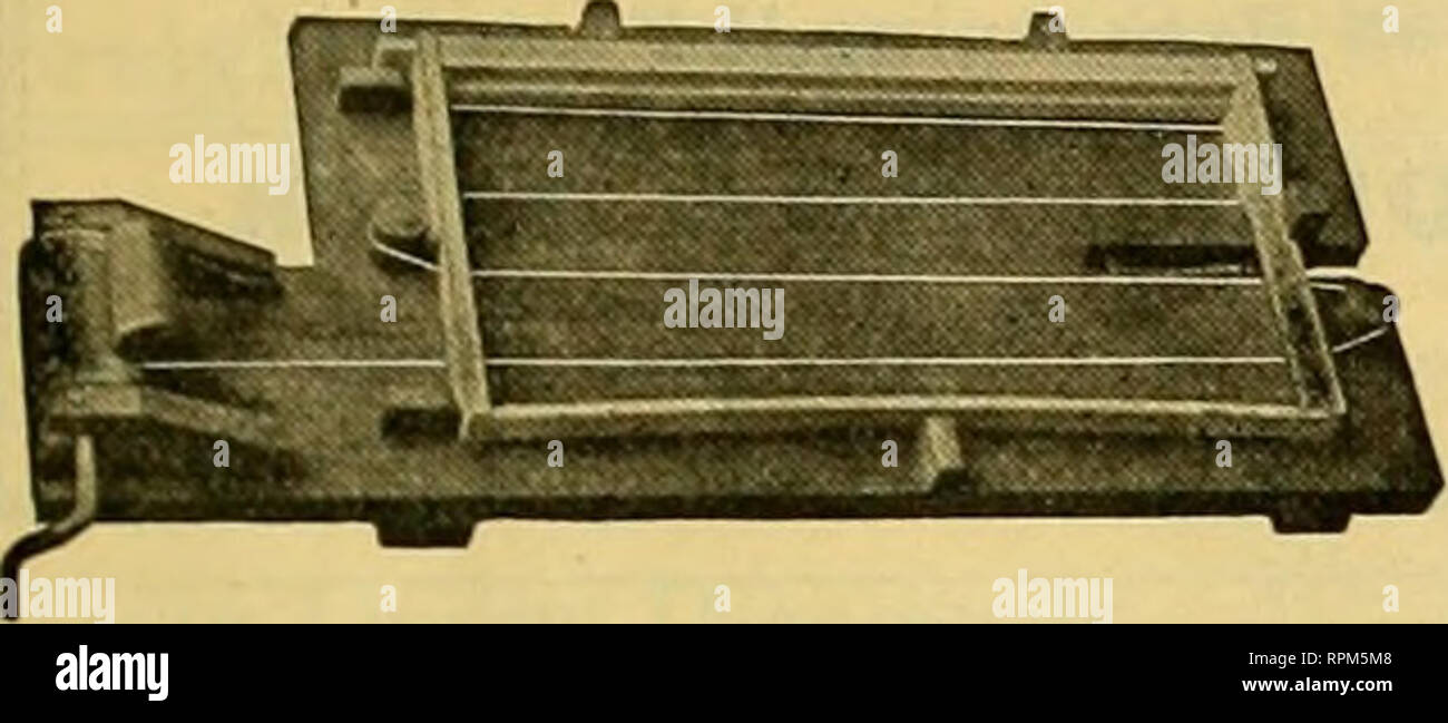 . American bee Journal. Biene Kultur; Bienen. 1918 AMERICAN BEE JOURNAL Geflügel Geflügel Verbrauchsmaterial Verbrauchsmaterial aller Art, am besten automatische Korn Feeder, Brunnen, Tröge, chemische mash Trichter, Knochen Mühlen, Ausstellung und Versand coops, bein Bands, Shell, Grit, Knochen, Fleisch, Lebensmittel, und Rechtsmittel, die ALLES, WAS SIE WOLLEN. Auch Taube, Zwinger und Biene liefert. Runde frei. Eureka Supply House Box B-403, - Aurora, Illinois. Die patentierte WRIGHT FRAME-Verkabelung gerät der meisten Rapid im Einsatz. Speichern in einem Tag. Strengere Kabel, keine Knicke, keine sc Hände. Preis, $ 2.5C, Postpaid in US A. G. W. Wright Unternehmen, Azusa, Calif DIE Stockfoto