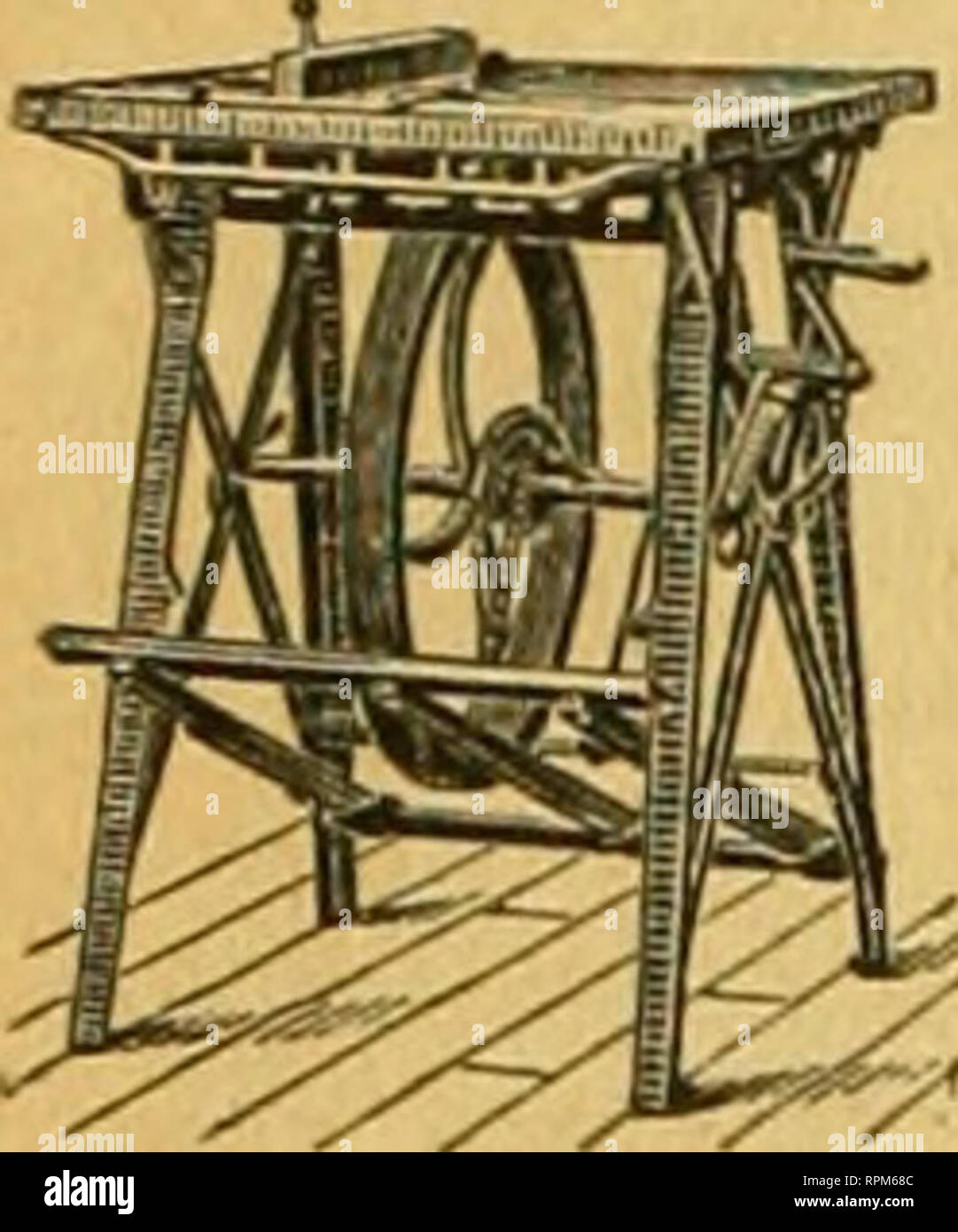. American bee Journal. Biene Kultur; Bienen. Barnes' Foot-Power Maschinen. Lesen Sie die J.I. Elternteil. von Charlton, N.Y., 8AY8 - "Wir schneiden mit einem Ihrer Kom-kombiniert Maschinen, letzten Winter 50 Spreu Bienenstöcke mit 7-ln. Kappe, KM." Honig - Racks, 500 breite Rahmen, 2,0< m.j Honig - boies und preat viel andere Arbeit. Diesen Winter haben wir die doppelte Menge der Biene - Nesselsucht, etc., zu machen, und wir erwarten, dass es mit dieser Säge. Es werden alle sagen Sie itwill." CataloRue und Preis • Liste Addresa. W. F. &Amp; John Barnes. Nr. 196 Ruby St.. Rockford. 111.. Kostenlos. 45 Ctf. Bitte beachten Sie, dass diese Bilder extrahiert werden fro Stockfoto