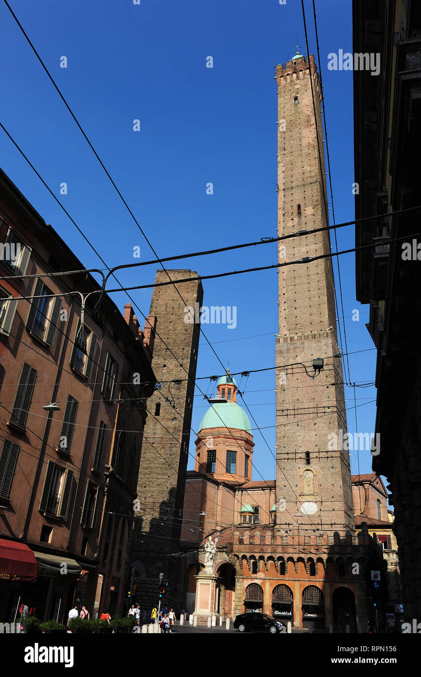 Historisches Zentrum von Bologna, Italien Stockfoto