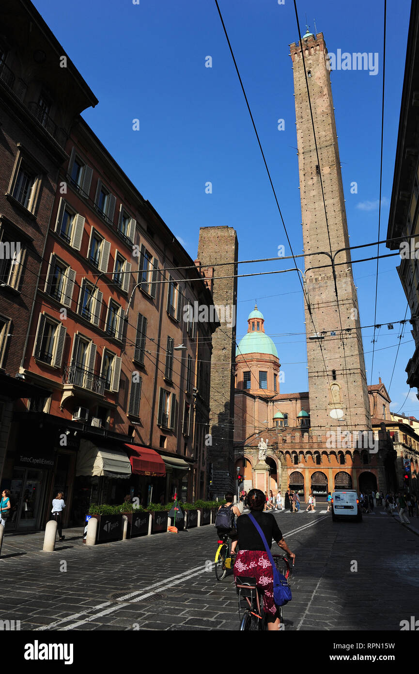 Historisches Zentrum von Bologna, Italien Stockfoto