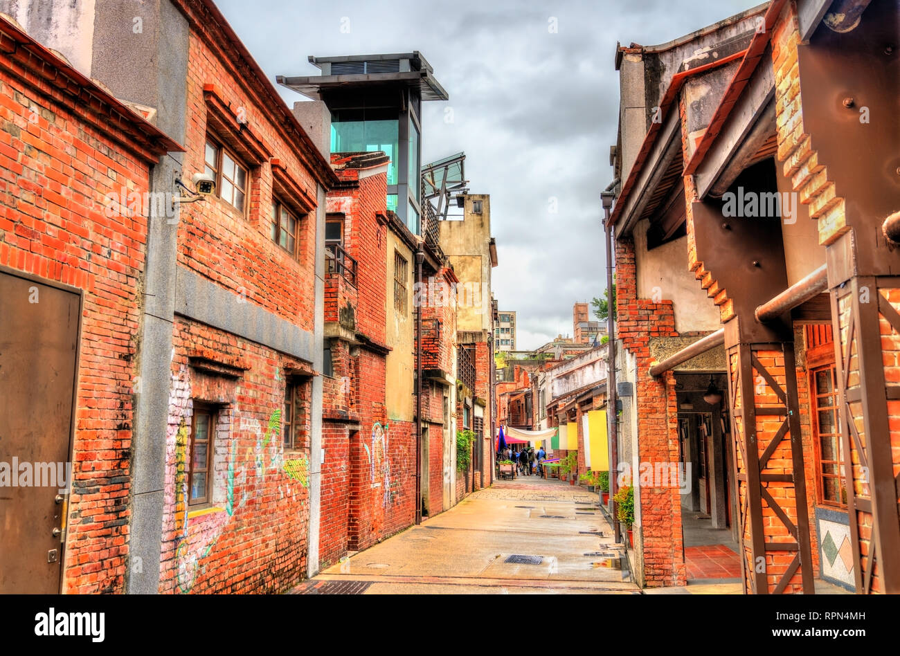 Bopiliao historischen Block in Taipei, Taiwan Stockfoto