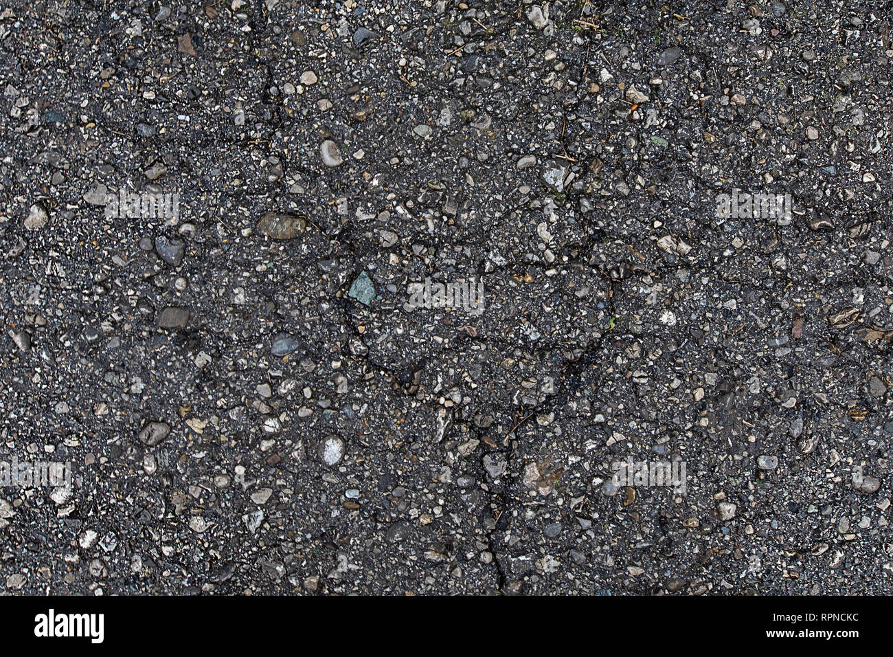 Textur Hintergrund geteert, alten Straße Stockfoto