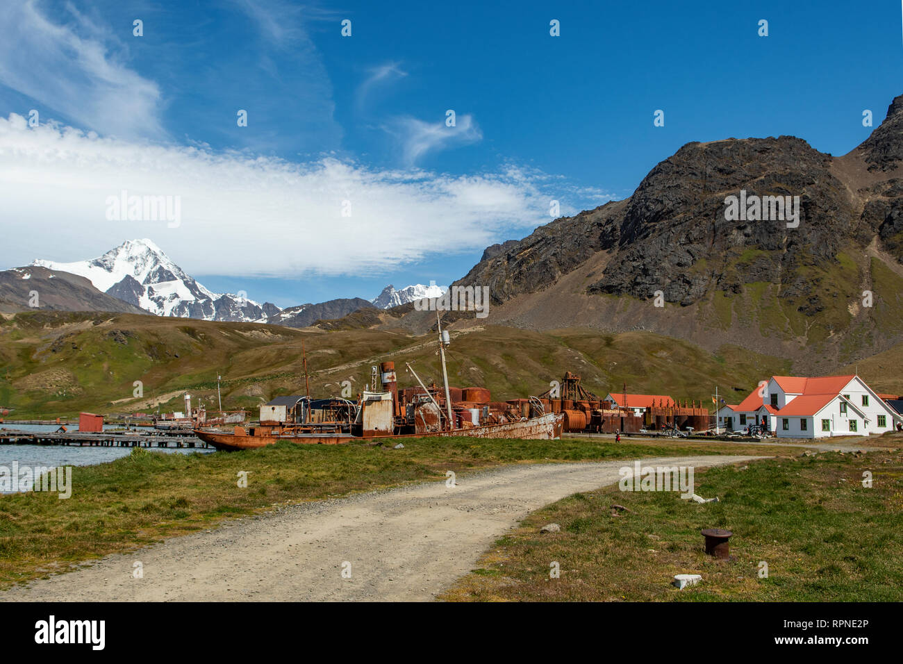 Grytviken, Südgeorgien Stockfoto