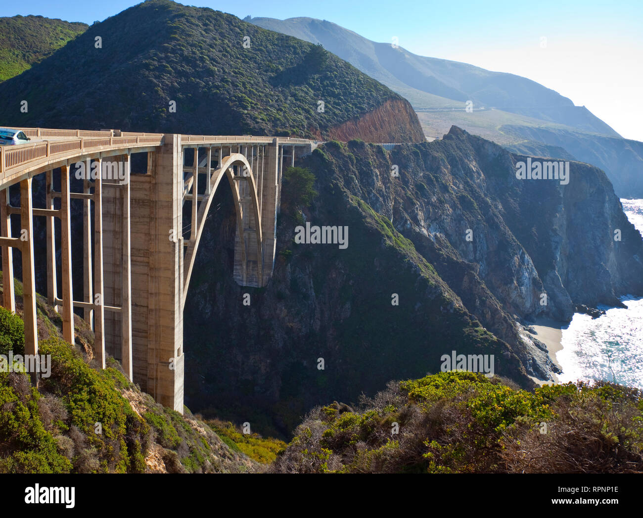 Bixby Brücke über eine Schlucht Stockfoto