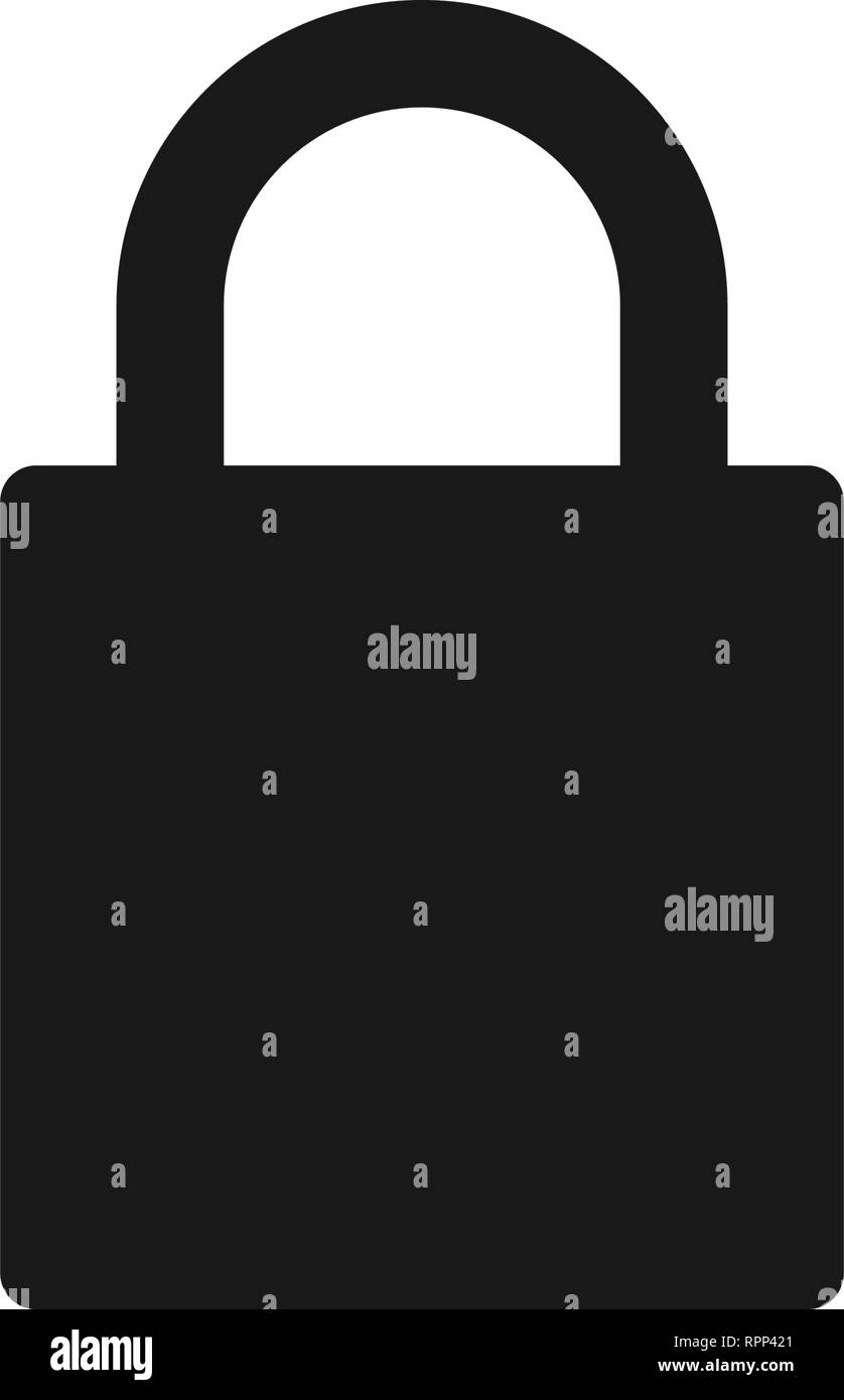 Vorhängeschloss Design Template vector isoliert Abbildung Stock Vektor