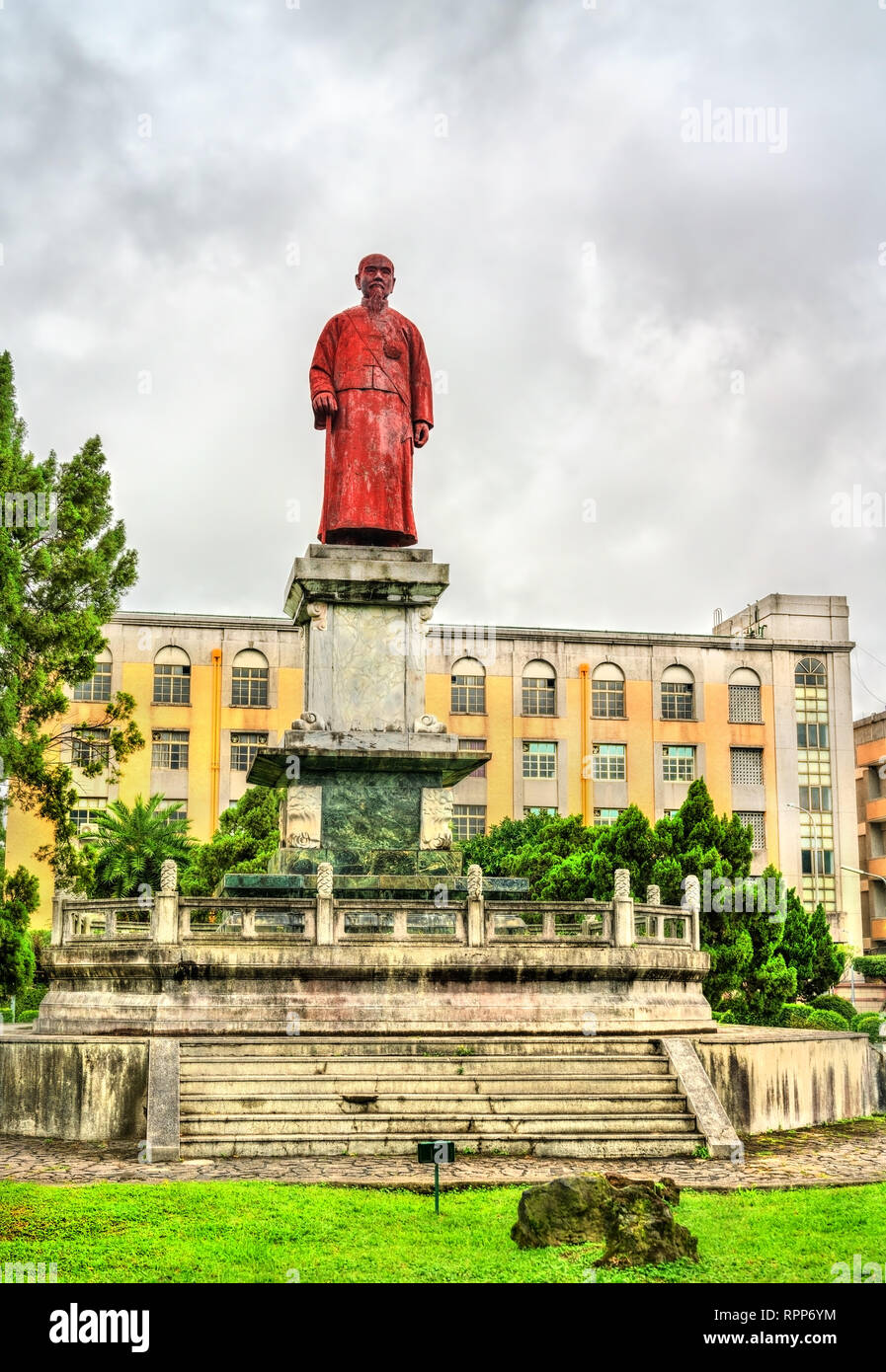 Statue von Lin Sen in Jieshou Park, Taipei Stockfoto