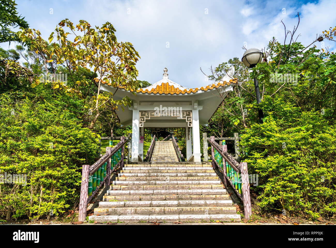 Pavillon in Changshou Park in Taipei, Taiwan Stockfoto