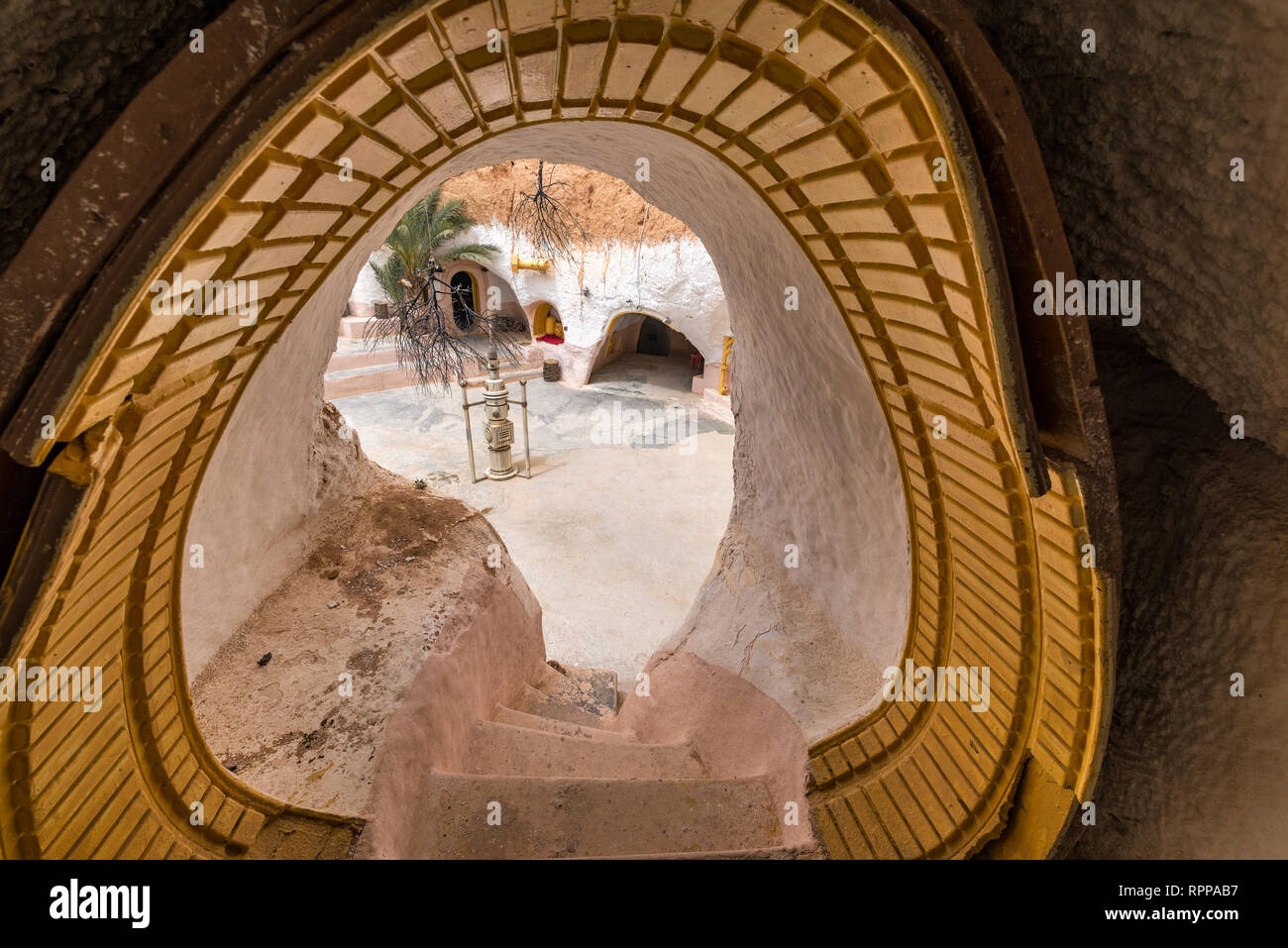 MATMATA, TUNESIEN - 14. April: Luke Skywalker's House in Matmata, Tunesien am 14. April 2018 Stockfoto