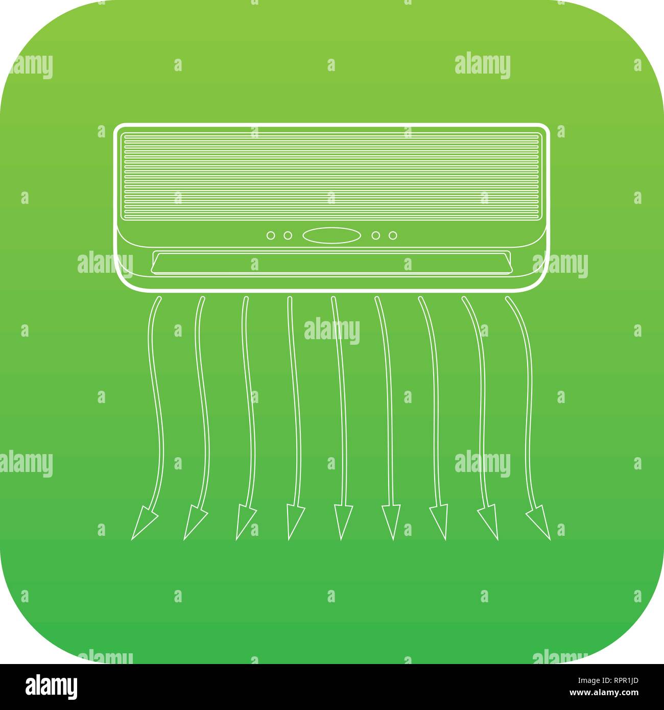 Conditioner Symbol grün Vektor Stock Vektor