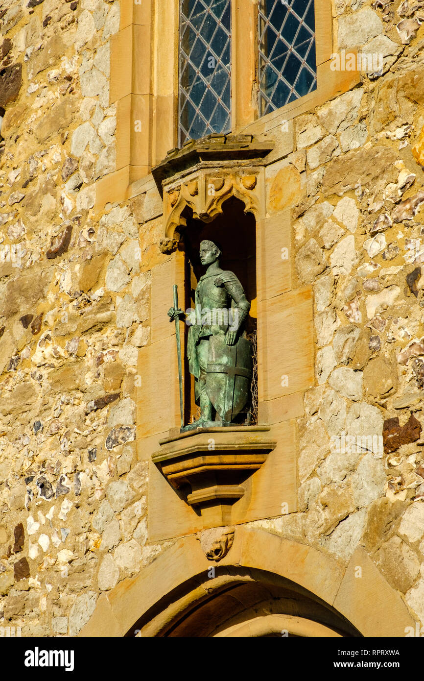 Die Kirche von St George, High Street, Wrotham, Kent Stockfoto