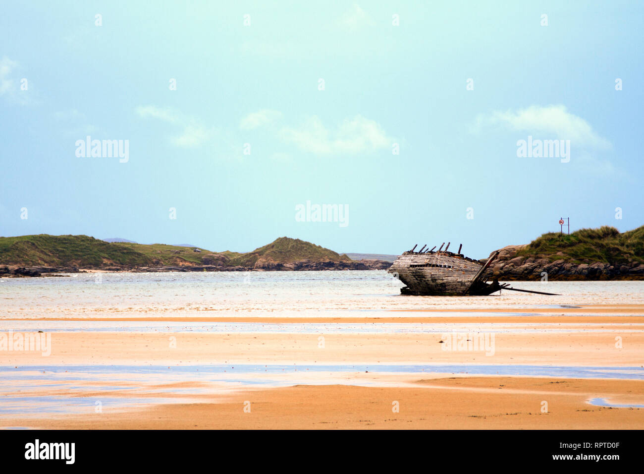 Eddie's Boat, Magheraclogher, Co. Donegal, Gweedore, Stockfoto
