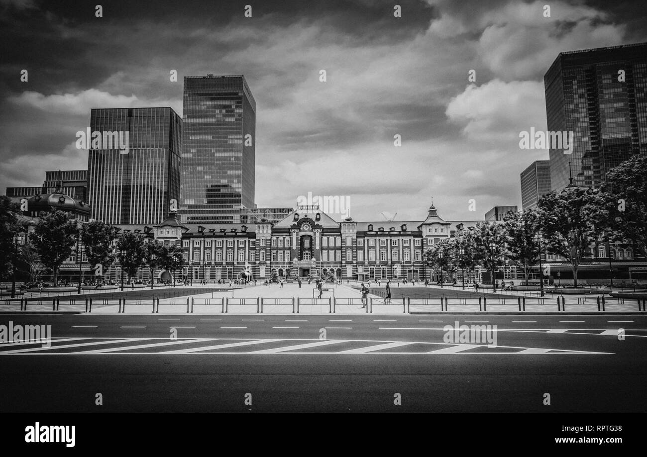 Tokyo Station - die riesigen Hauptbahnhof in der Stadt - Tokyo/Japan - Juni 12, 2018 Stockfoto