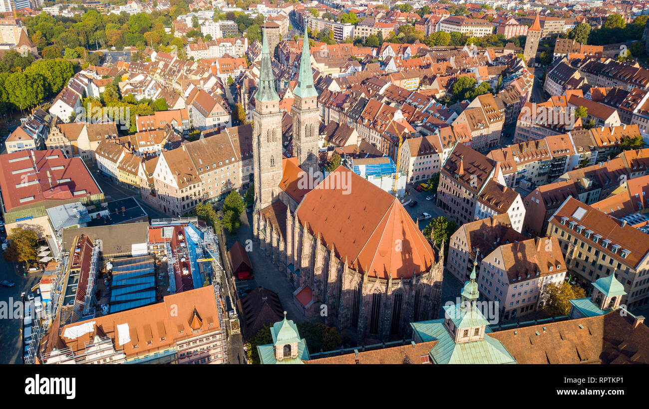 St. Sebald oder Sebalduskirche, Sebalduskirche, Nürnberg, Deutschland Stockfoto