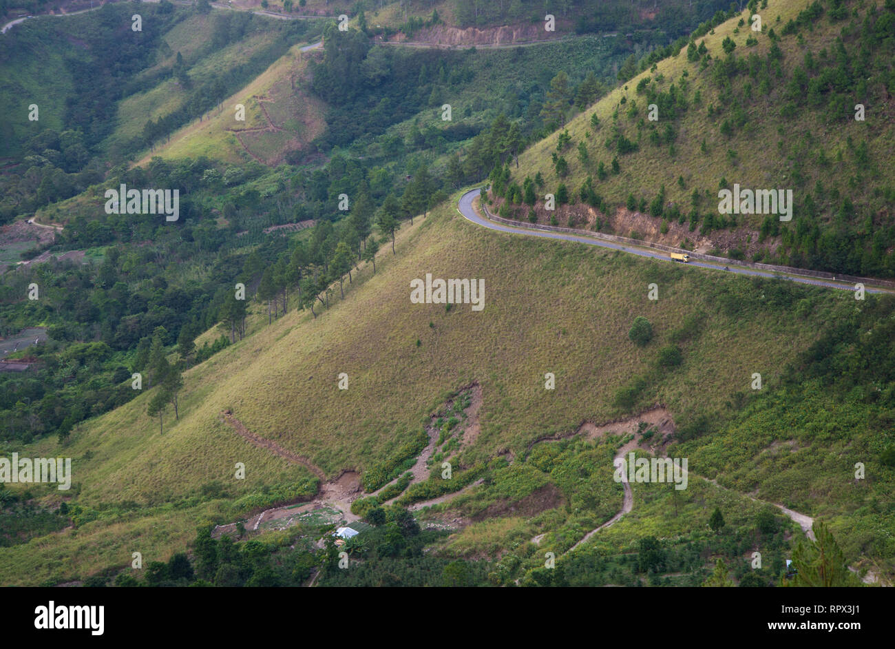 Ländliche Landschaft, Samosir, Nord Sumatra, Indonesien Stockfoto