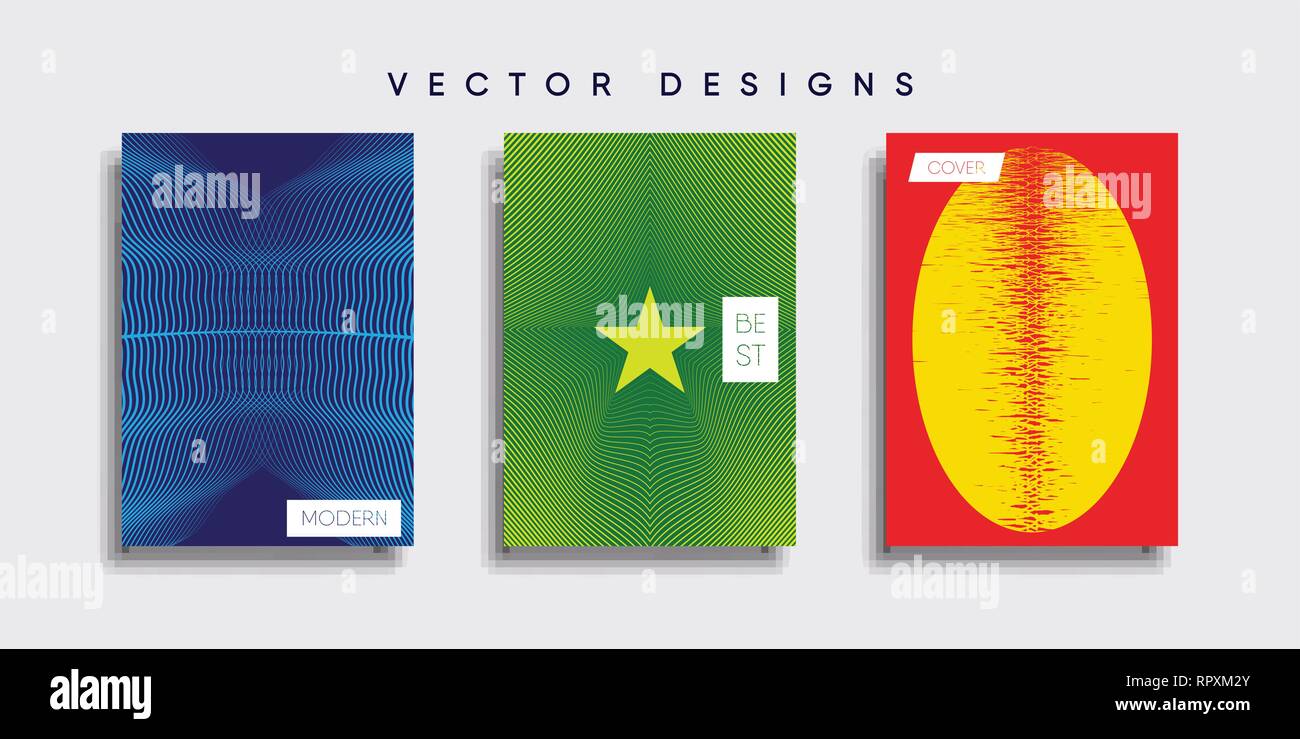 Minimale Vektor cover Designs. Zukunft Poster Vorlage. Stock Vektor