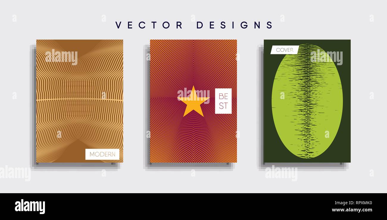 Minimale Vektor cover Designs. Zukunft Poster Vorlage. Stock Vektor