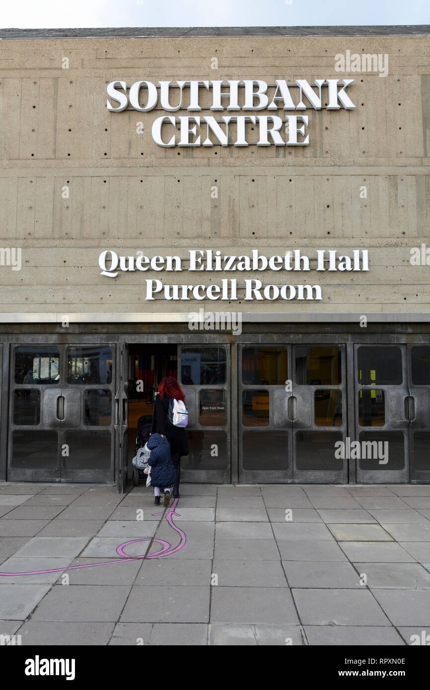 Queen Elizabeth Hall (Qeh) Purcell Room South Bank Centre, Belvedere Road, Lambeth, London, SE1, VEREINIGTES KÖNIGREICH, Stockfoto